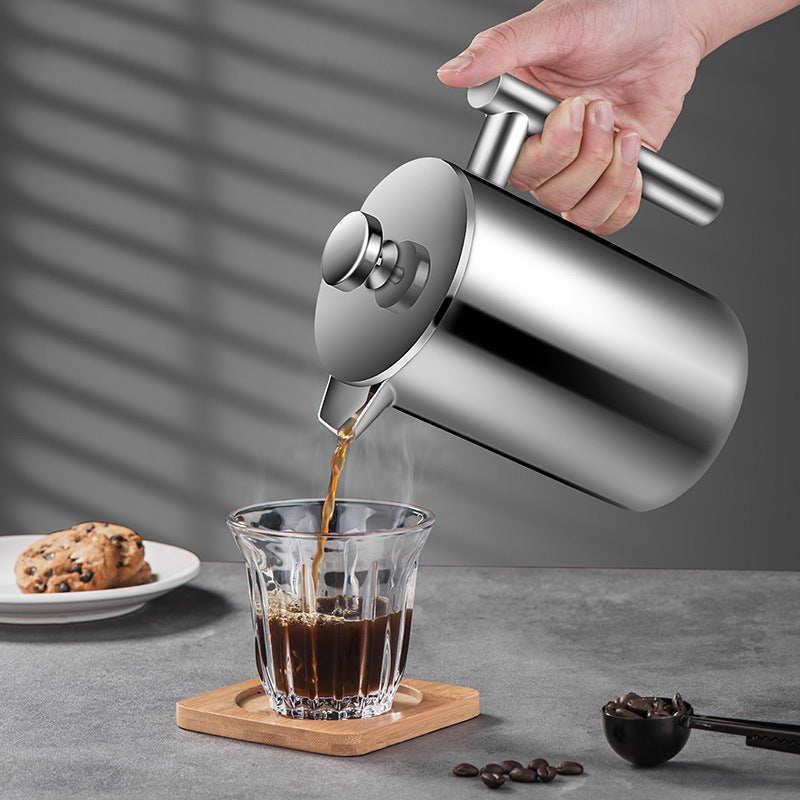 304 stainless steel coffee French press