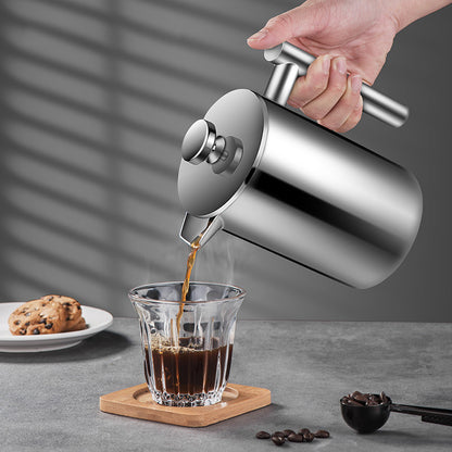 304 stainless steel coffee French press