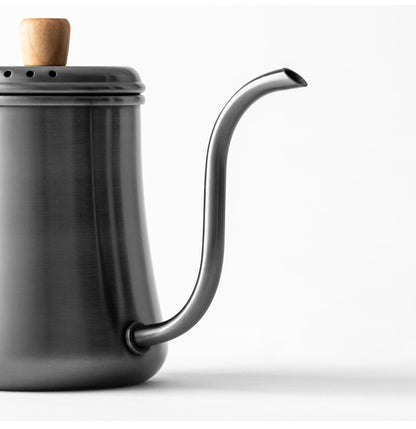 CoffeeArt ALT026 Gooseneck Pour-Over Kettle – 1L 304 Stainless Steel with Wooden Handle