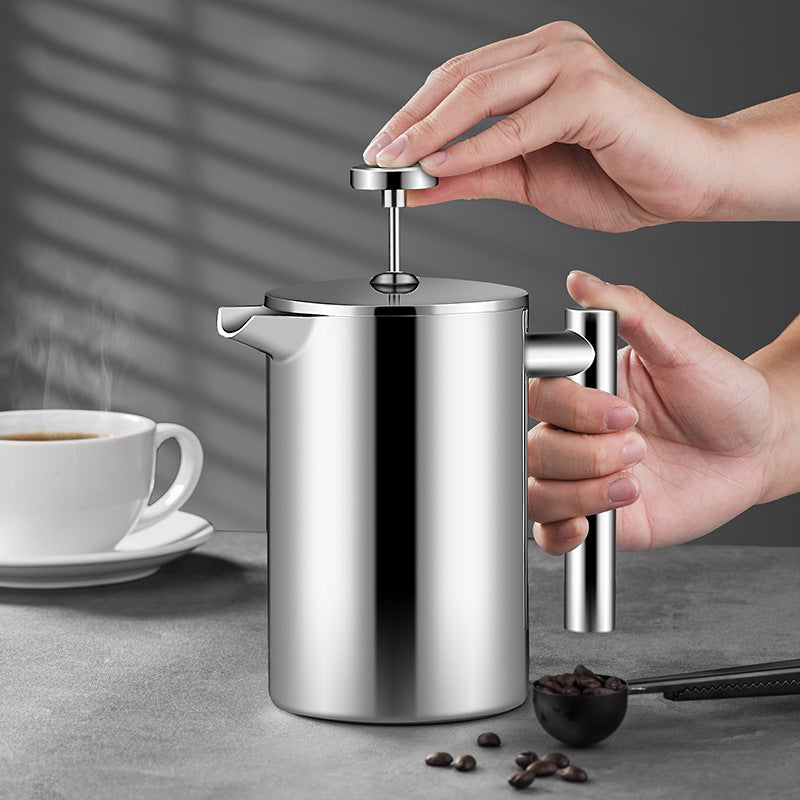 304 stainless steel coffee French press