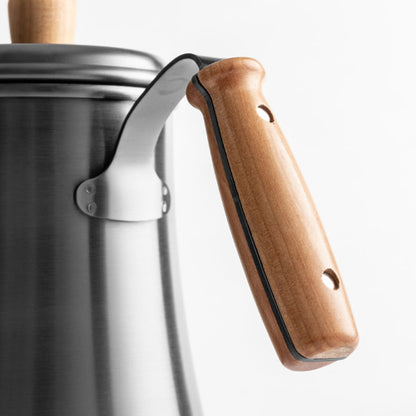 CoffeeArt ALT026 Gooseneck Pour-Over Kettle – 1L 304 Stainless Steel with Wooden Handle