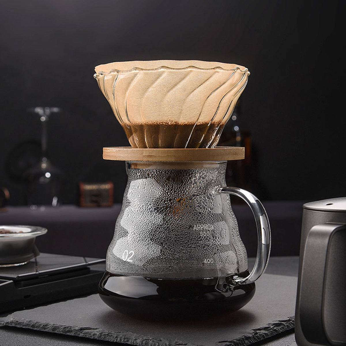 Coffee filter cup V60 filter cup