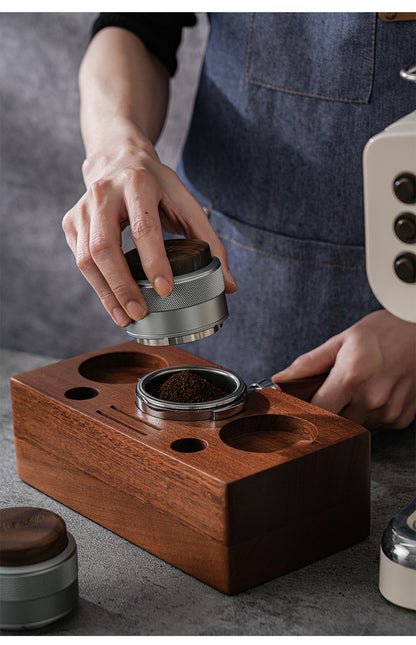 Walnut ss 304 51mm, 58mm coffee tamper