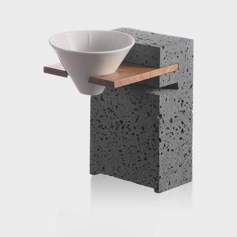 Volcanic Stone Coffee Stand Set