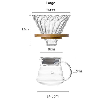 Coffee filter cup V60 filter cup